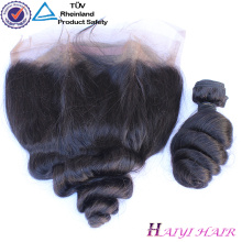 Оригинальный человеческих волос Индийский Реми волос 360 frontal шнурка свободная волна